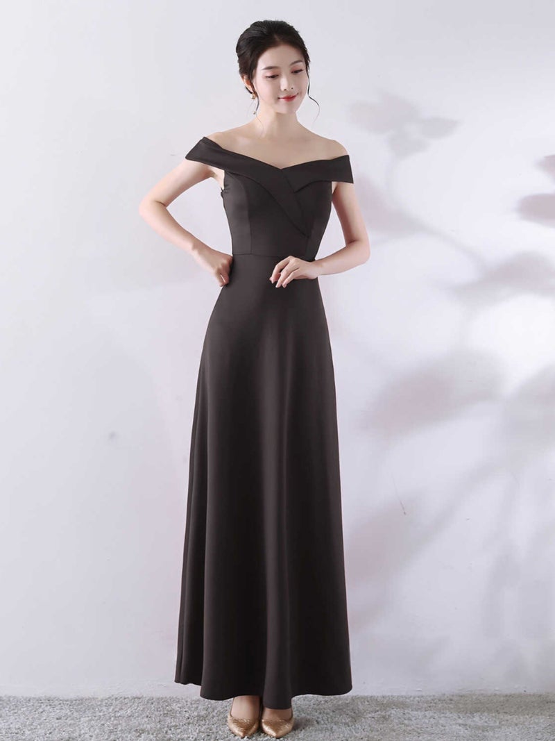 Bride'S Homecoming Engagement Wedding Toast Dress High Waist Slim Annual Meeting Banquet White Evening Dress Adult Ceremony - Image 1